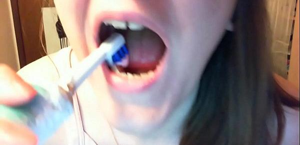  Amazing hardcore fetish video toothbrushing masturbation all in pussy
